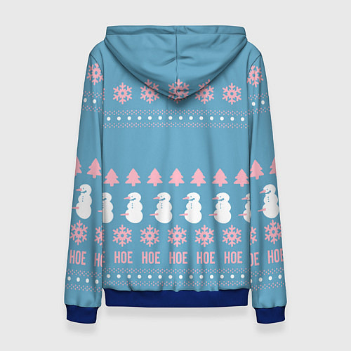 Женская толстовка Pornhub - christmas sweater / 3D-Синий – фото 2