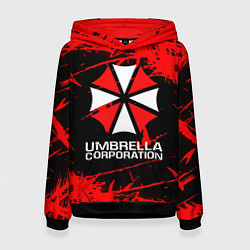 Толстовка-худи женская UMBRELLA CORPORATION, цвет: 3D-черный