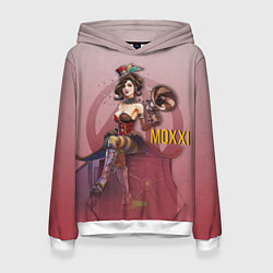 Толстовка-худи женская Mad Moxxi, цвет: 3D-белый