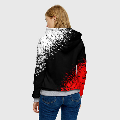 Женская толстовка THE WITCHER / 3D-Меланж – фото 4