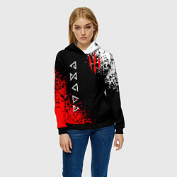 Толстовка-худи женская THE WITCHER, цвет: 3D-черный — фото 2