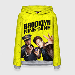 Толстовка-худи женская Brooklyn Nine-Nine, цвет: 3D-меланж