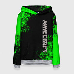 Толстовка-худи женская MINECRAFT, цвет: 3D-меланж