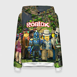 Толстовка-худи женская ROBLOX, цвет: 3D-белый