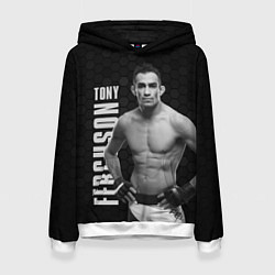 Толстовка-худи женская EL CUCUY Tony Ferguson, цвет: 3D-белый