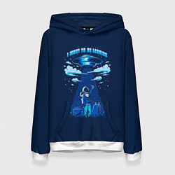 Толстовка-худи женская Ufo, цвет: 3D-белый