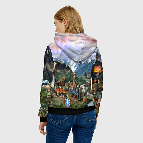 Женская толстовка HEROES / 3D-Черный – фото 4