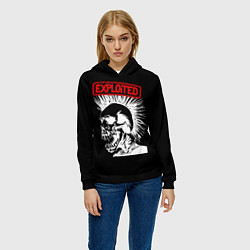 Толстовка-худи женская The Exploited, цвет: 3D-черный — фото 2
