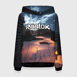 Толстовка-худи женская ROBLOX, цвет: 3D-черный