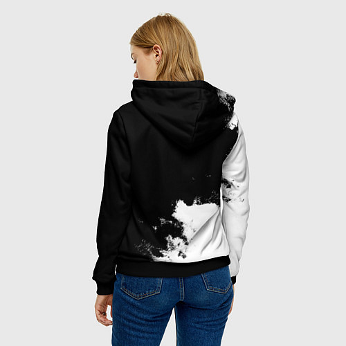 Женская толстовка Войска связи / 3D-Черный – фото 4