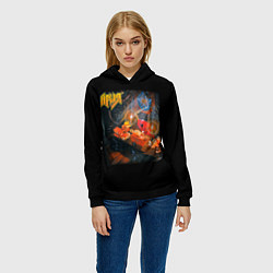 Толстовка-худи женская Ария, цвет: 3D-черный — фото 2