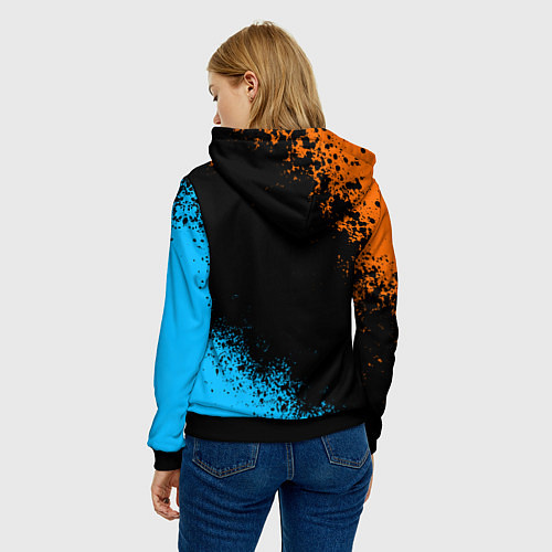 Женская толстовка PORTAL / 3D-Черный – фото 4