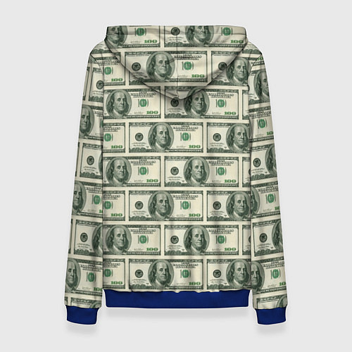 Женская толстовка Денежная тема / 3D-Синий – фото 2