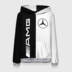 Толстовка-худи женская MERCEDES AMG, цвет: 3D-меланж
