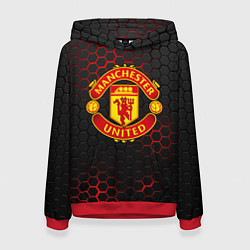 Толстовка-худи женская МАНЧЕСТЕР ЮНАЙТЕД, цвет: 3D-красный