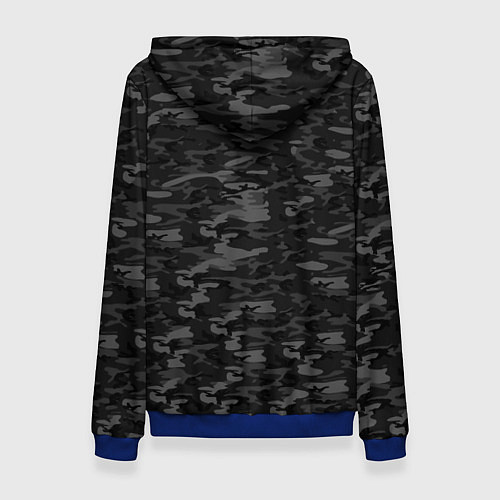 Женская толстовка ГОРОДСКОЙ КАМУФЛЯЖ / 3D-Синий – фото 2