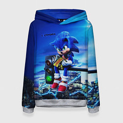 Толстовка-худи женская SONIC, цвет: 3D-меланж