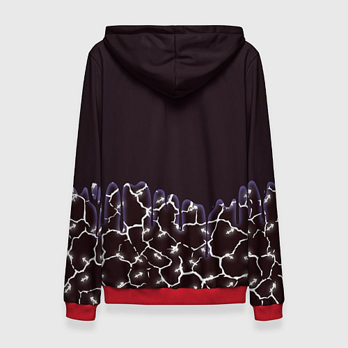 Женская толстовка Pyrokinesis / 3D-Красный – фото 2