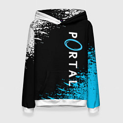 Толстовка-худи женская PORTAL, цвет: 3D-белый