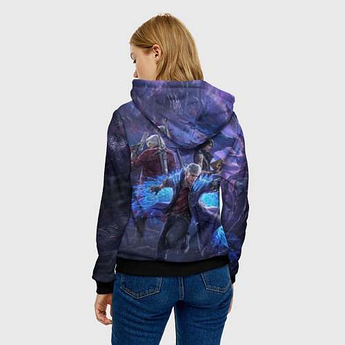 Женская толстовка DEVIL MAY CRY / 3D-Черный – фото 4