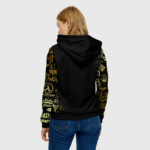 Женская толстовка FORTNITE / 3D-Черный – фото 4