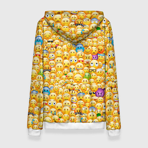 Женская толстовка Смайлики Emoji / 3D-Белый – фото 2