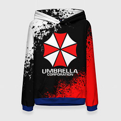 Толстовка-худи женская RESIDENT EVIL UMBRELLA, цвет: 3D-синий