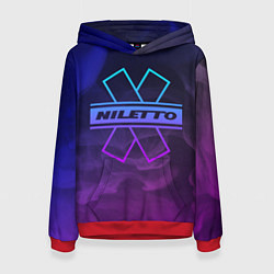 Толстовка-худи женская NILETTO, цвет: 3D-красный