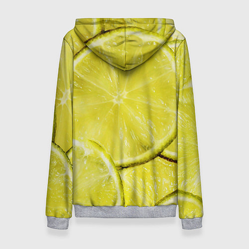 Женская толстовка Лайм / 3D-Меланж – фото 2