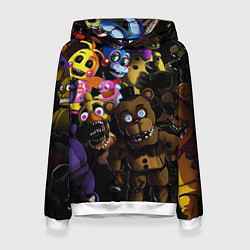 Толстовка-худи женская Five Nights At Freddy's, цвет: 3D-белый