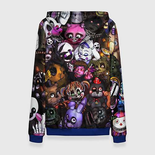 Женская толстовка Five Nights At Freddy's / 3D-Синий – фото 2