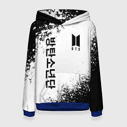 Толстовка-худи женская BTS, цвет: 3D-синий