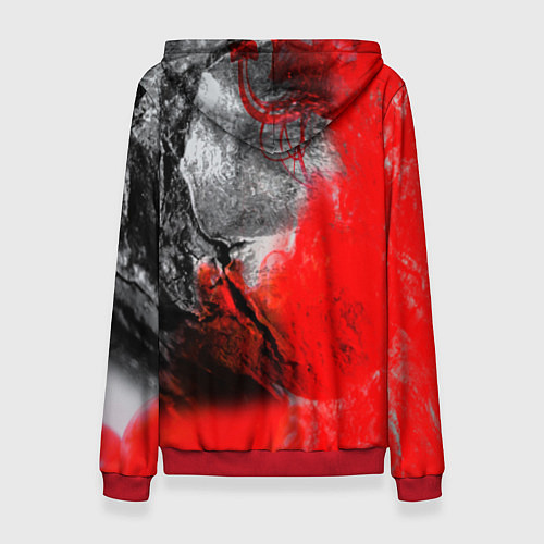 Женская толстовка АНАРХИЯ / 3D-Красный – фото 2