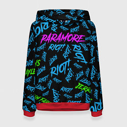 Толстовка-худи женская Paramore RIOT!, цвет: 3D-красный