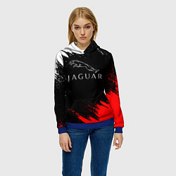 Толстовка-худи женская Jaguar, цвет: 3D-синий — фото 2