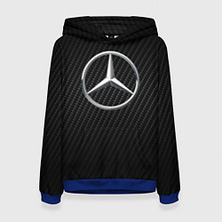 Толстовка-худи женская MERCEDES, цвет: 3D-синий