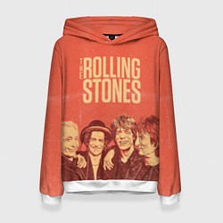 Толстовка-худи женская The Rolling Stones, цвет: 3D-белый
