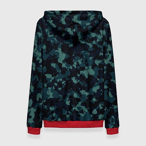 Женская толстовка Камуфляж / 3D-Красный – фото 2