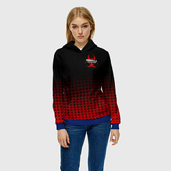 Толстовка-худи женская Umbrella, цвет: 3D-синий — фото 2