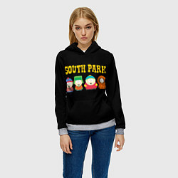 Толстовка-худи женская South Park, цвет: 3D-меланж — фото 2