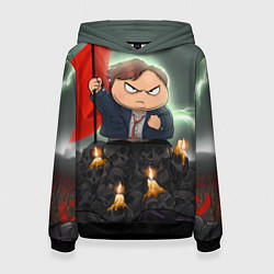 Толстовка-худи женская Eric Cartman, цвет: 3D-черный