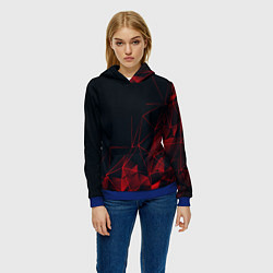 Толстовка-худи женская RED STRIPES, цвет: 3D-синий — фото 2