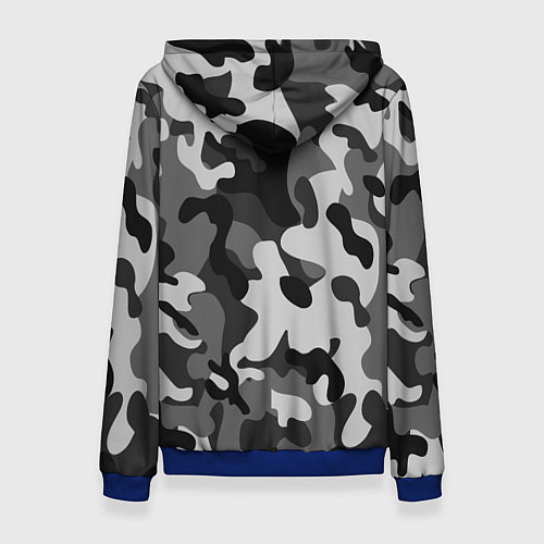 Женская толстовка ГОРОДСКОЙ КАМУФЛЯЖ / 3D-Синий – фото 2