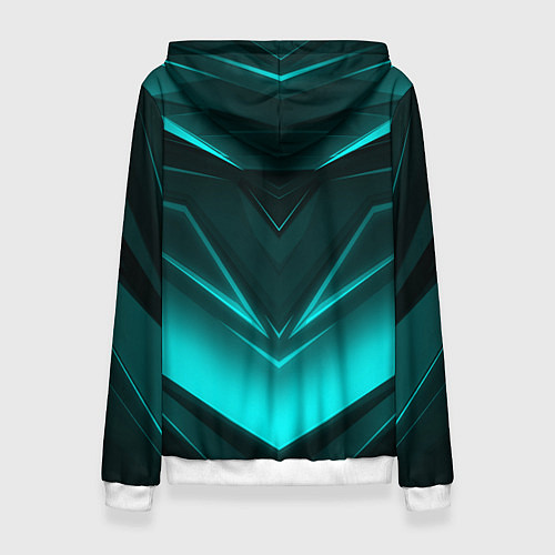 Женская толстовка NEON GEOMETRY STRIPES / 3D-Белый – фото 2