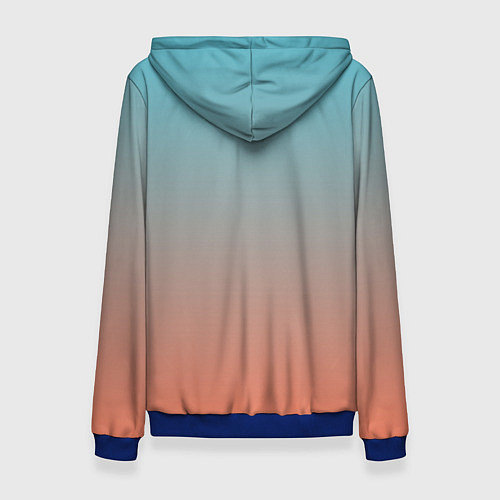 Женская толстовка Милый корги / 3D-Синий – фото 2