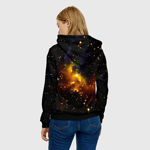 Женская толстовка STARS / 3D-Черный – фото 4
