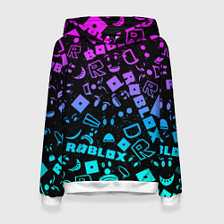 Толстовка-худи женская Roblox, цвет: 3D-белый
