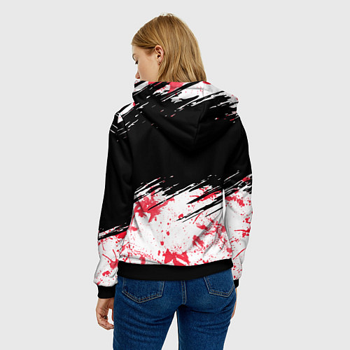 Женская толстовка Кровосток / 3D-Черный – фото 4