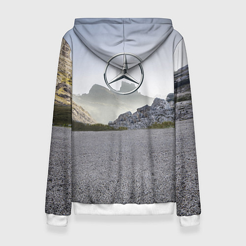 Женская толстовка Mercedes V8 Biturbo / 3D-Белый – фото 2