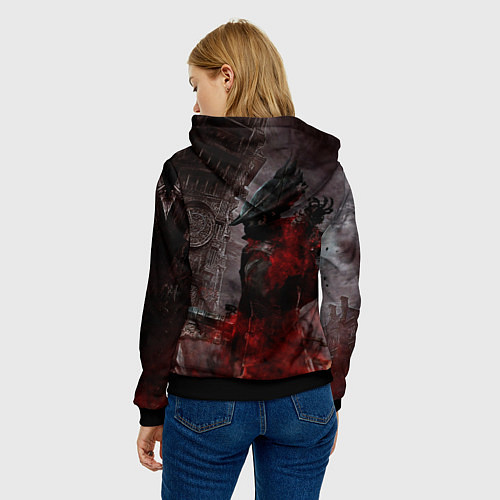 Женская толстовка Bloodborne / 3D-Черный – фото 4